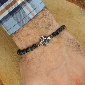 Bransoletka męska Nomination Manvision 133016 060 – stal nierdzewna, Róża Wiatrów, czarny agata (1).jpg